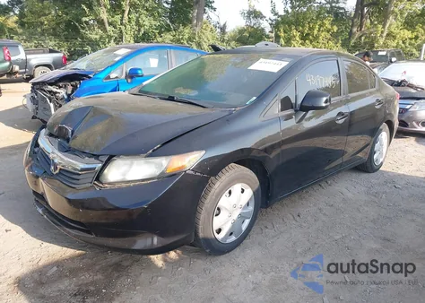 2012 Honda Civic Lx из США, поврежденный, VIN 19XFB2F52CE034262